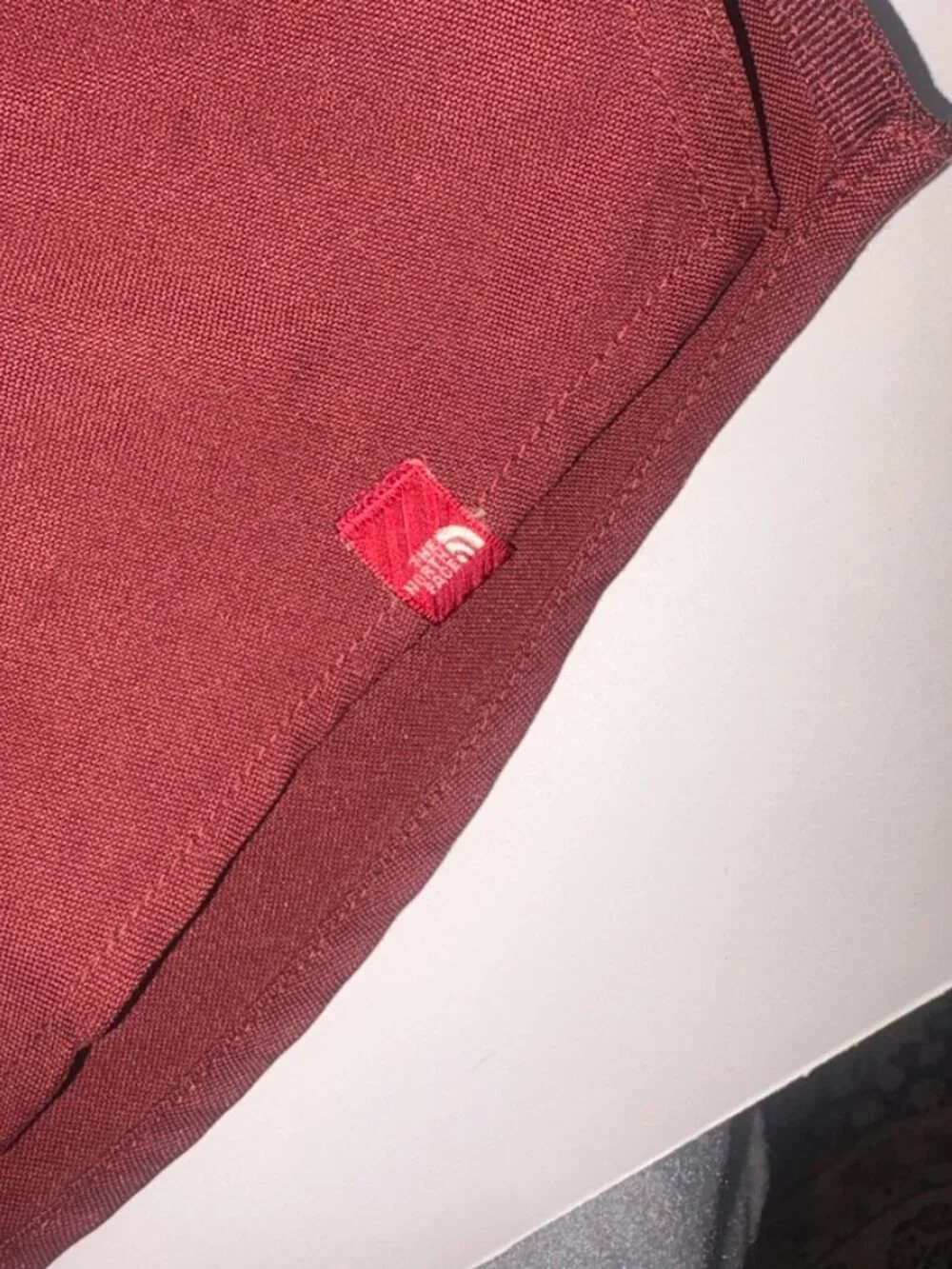 Men's The North Face Long Sleeve Collared Zipper Pocket Nantucket Red XL